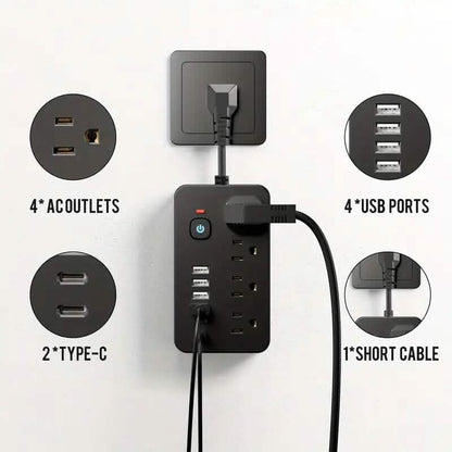 Advanced 10-in-1 Multi-Plug Power Strip