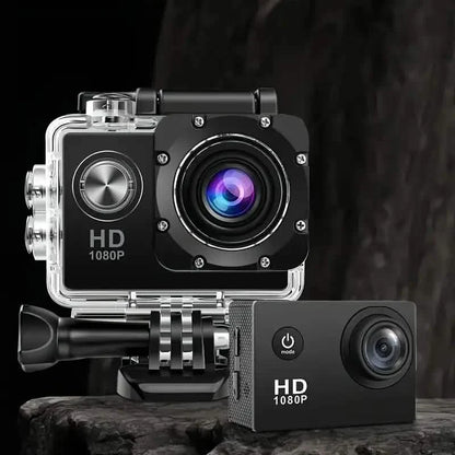 Ultra HD 1080P Action Camera – 140° Wide Angle, Fisheye Lens, LCD Display