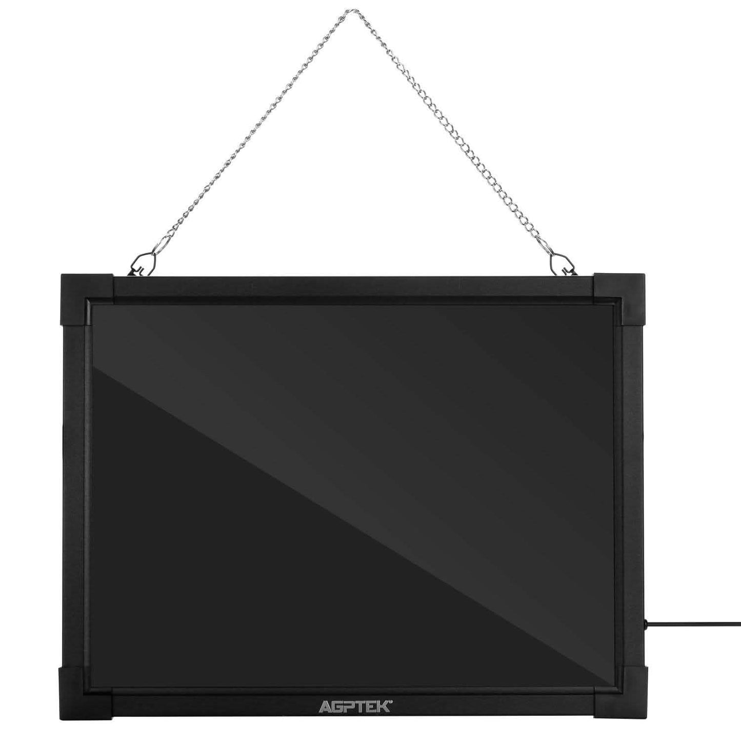 AGPtek 24"×16" LED Message Board Illuminated Erasable with Remote Control