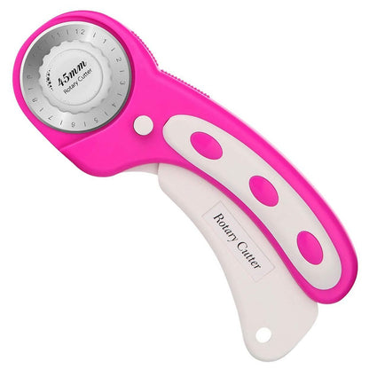 AGPtek 45mm Rotary Cutter with 7 Replacement Rotary Blades and Safety Lock