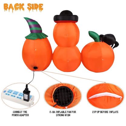 AGPTEK 4.9 Ft. Halloween Pumpkin Outdoor Decoration