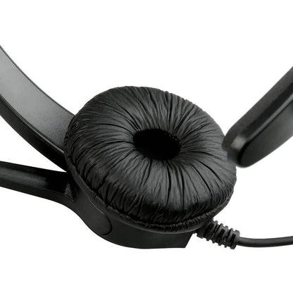 AGPtEK Call Center Hands-Free Noise Cancelling Corded Monaural Headset with Mic Mircrophone