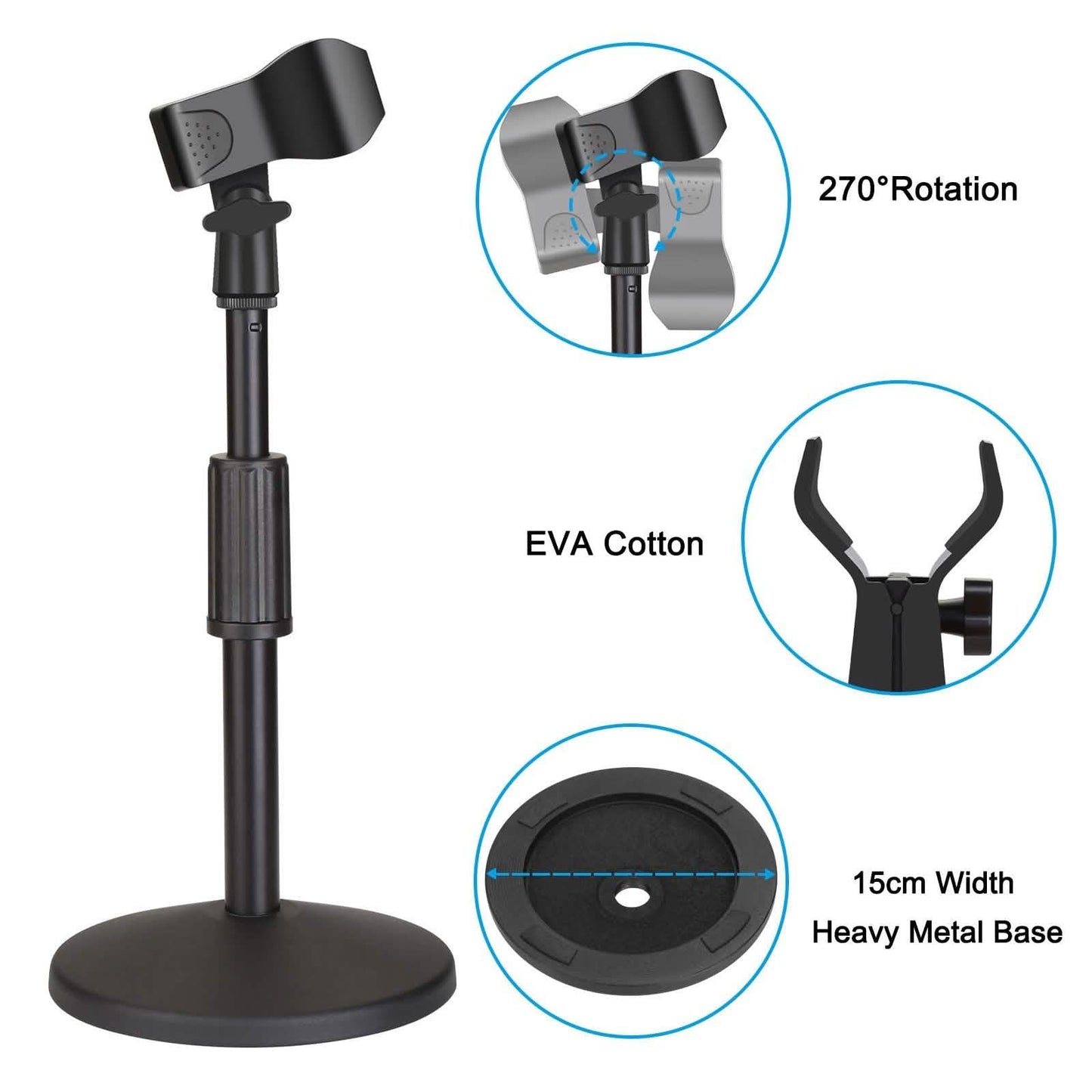 AGPtEK Desk Microphone Stand with Mic