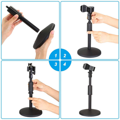 AGPtEK Desk Microphone Stand with Mic