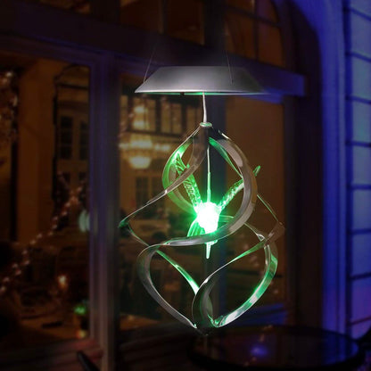 AGPtek Hummingbird Win Wind Chime Color Changing Solar Hanging Lights
