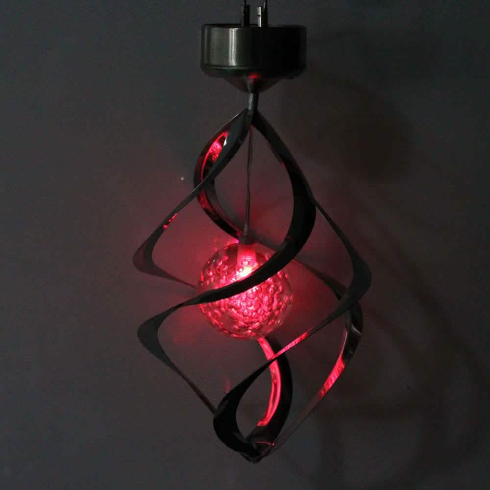 AGPtEK Solar Power LED Color Changing Wind Chime For Outdoor Garden Courtyard