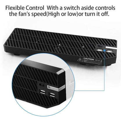 Agptek Xbox One Cooling Fan 3 Cooler with 2 Ports USB Hub