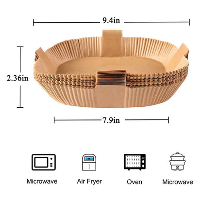 100-Pack: Air Fryer Disposable Paper Liners