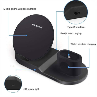 AirDock 3-in-1 Wireless Power Charging Station