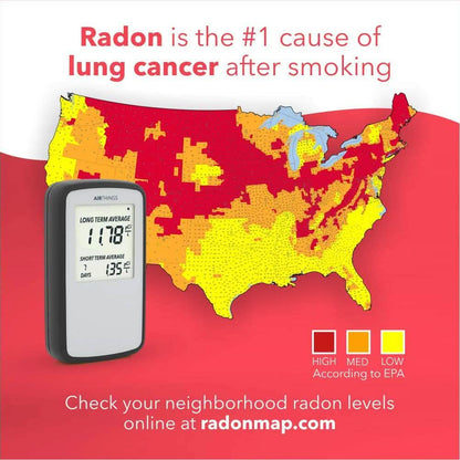 Airthings Corentium Home Radon Detector 223 Portable
