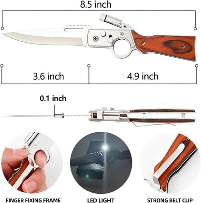 AK47 Pocket Folding Knife, Tactical Knife for Camping Hunting Survival Indoor and Outdoor Activities