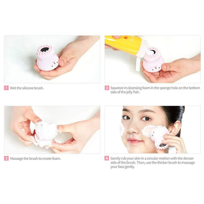 All in One Deep Pore Cleansing Sponge and Brush