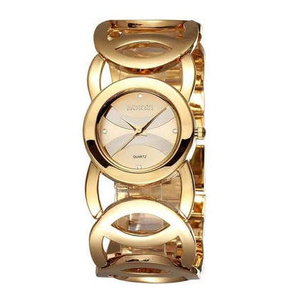 Alloy Band Rhinestone Women Watch Japan Quartz Movement