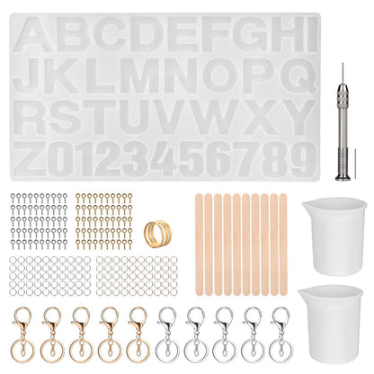 Alphabet Number Silicone Set DIY Casting Mold Jewelry Making Craft
