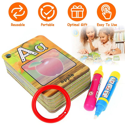 Alphabet Water Coloring Cards with 2 Magic Water Pens