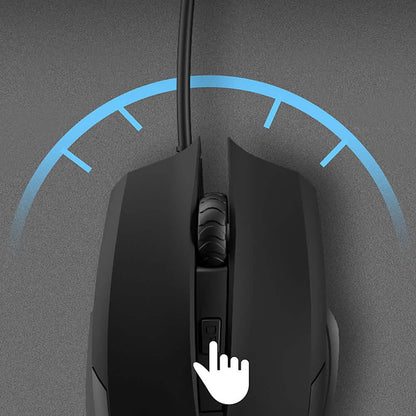 Altec Lansing - GM100 E-Sports Wired Laser Gaming Mouse with RGB Lighting