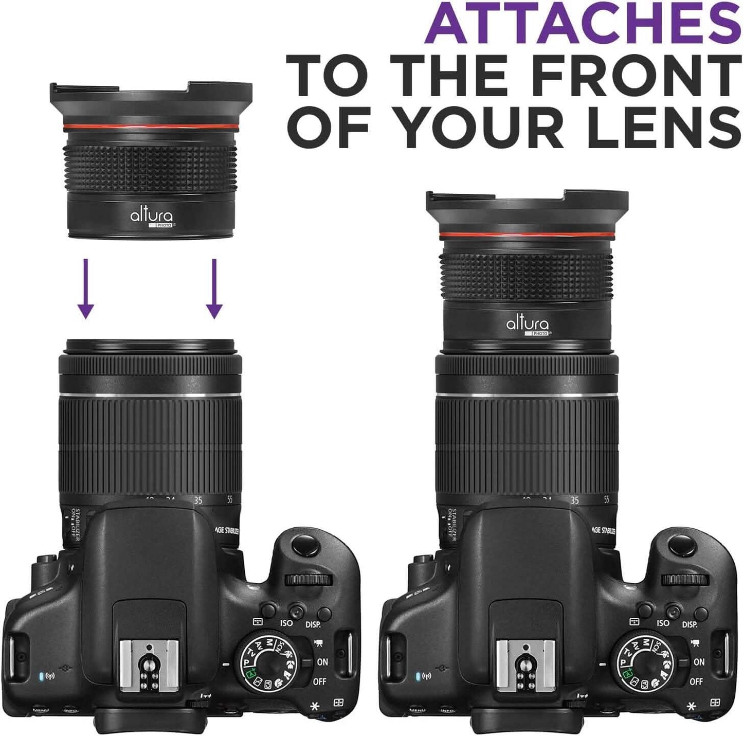 Altura Photo 52MM 0.35x HD Fisheye Nikon Wide Angle Lens (w/Macro Portion)  (Refurbished)
