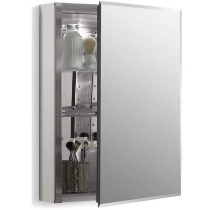 Aluminum Single Medicine Cabinet with Mirror Door