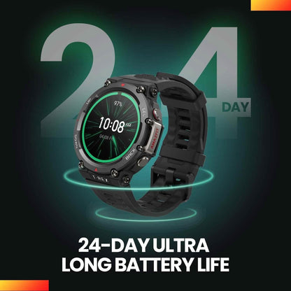 Amazfit T-Rex 2 Smart Watch for Men  (Refurbished)