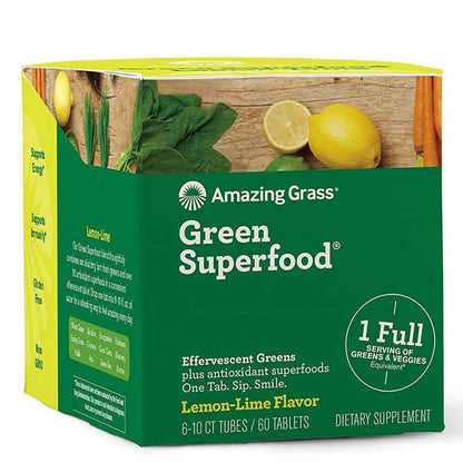 Amazing Grass Green Superfood Water Flavoring Tablet with Antioxidants and Alkalizing Greens