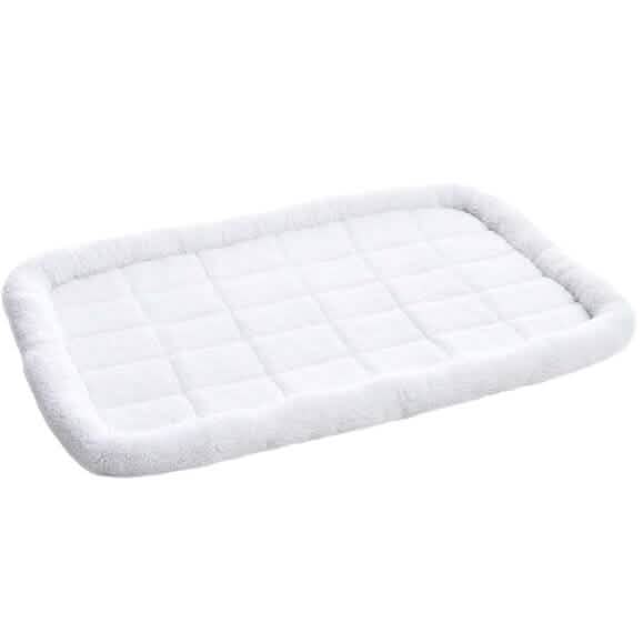 Amazon Basics Faux Sherpa Padded Bolster Pet Bed