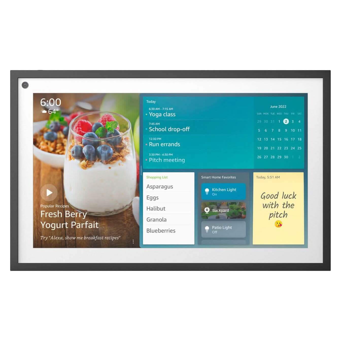 Amazon Echo Show 15 15.6" Smart Display with Alexa and Fire TV - Black (Refurbished)
