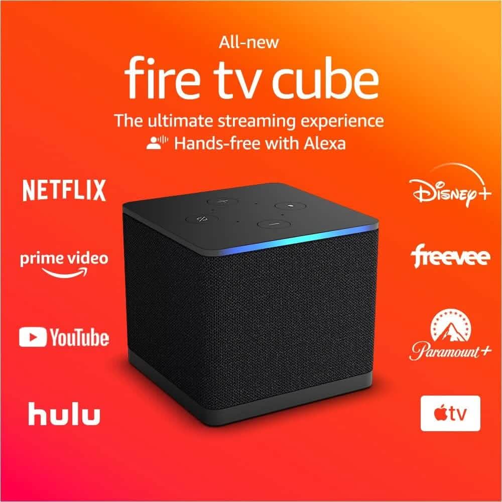 Amazon Fire TV Cube with Alexa (Refurbished)