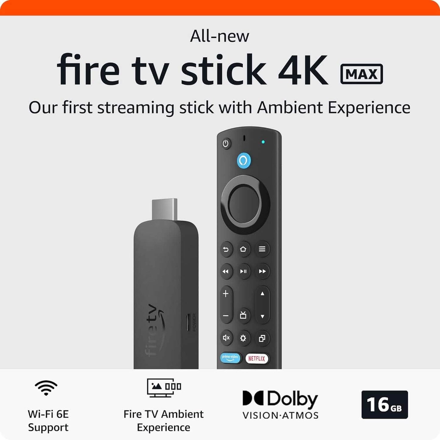 Amazon Fire TV Stick 4K Max Streaming Device  (Refurbished)