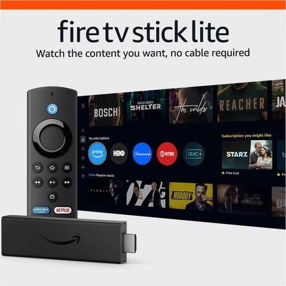 Amazon Fire TV Stick Lite with Latest Alexa Voice Remote Lite (No TV controls) (Refurbished)