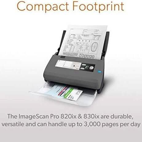 Ambir ImageScan Pro 820ix 20ppm High-Speed ADF Scanner for Windows PC and Mac