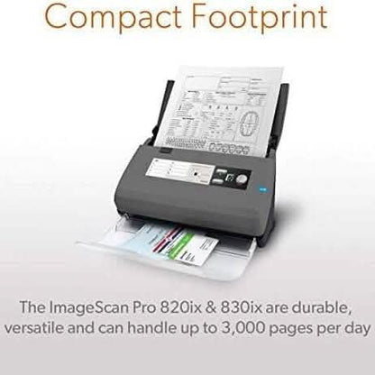 Ambir ImageScan Pro 820ix 20ppm High-Speed ADF Scanner for Windows PC and Mac