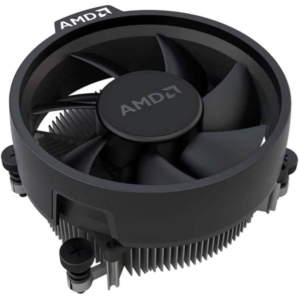 AMD Wraith Stealth Socket AM4 4-Pin Connector CPU Cooler with Aluminum Heatsink & 3.93-Inch Fan (Slim)  (Refurbished)