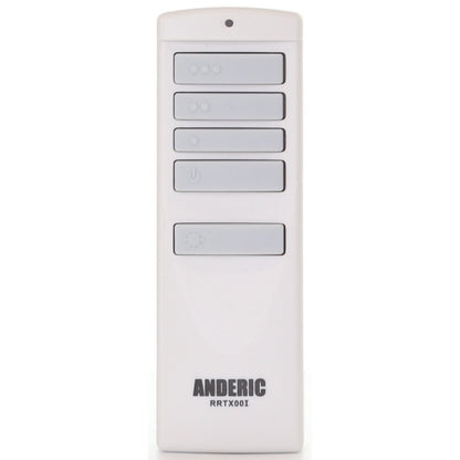 Substitute for Hampton Bay TR258A 3-Speed AC Ceiling Fan Remote Control | KUJCE10512 / KUJCE10716 / A25-TX00I - TR258A [RRTX00I]