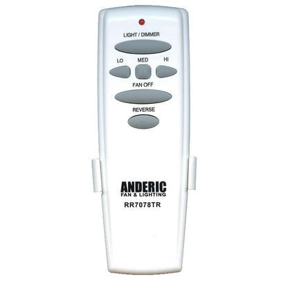 Anderic FAN2R-RR7078TR-KIT Ceiling Fan Remote Control Kit for Hampton Bay, Hunter and others - FAN2R, RR7078TR