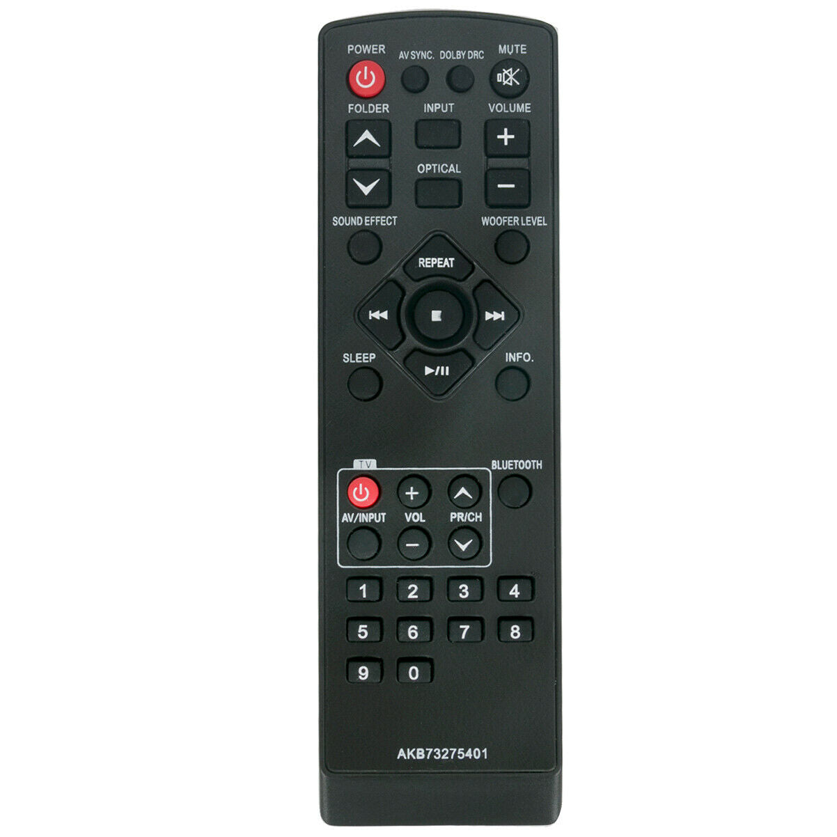 Anderic Generic AKB73275401 for LG Sound Bar Remote Control