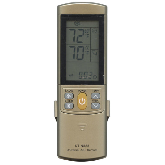 Anderic KTN828 (Gold) Universal Air Conditioner Remote Control for Mini Split, HVAC, Window, and Portable AC