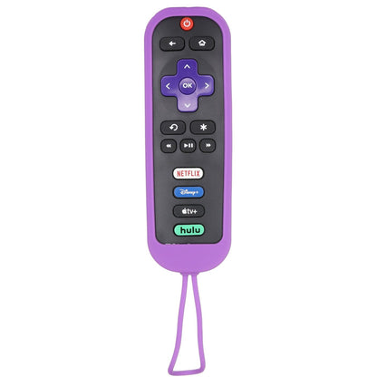 Anderic YKR1751-PUR Rubber Protective Case for RC280 TCL and Roku TV Remote Controls - Purple | RC-280