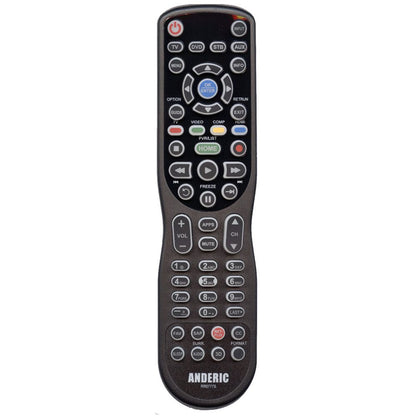 Substitute for Anderic RR0777S Universal 4-Device Remote Control for Pre-programmed for Panasonic TVs [RRU401]