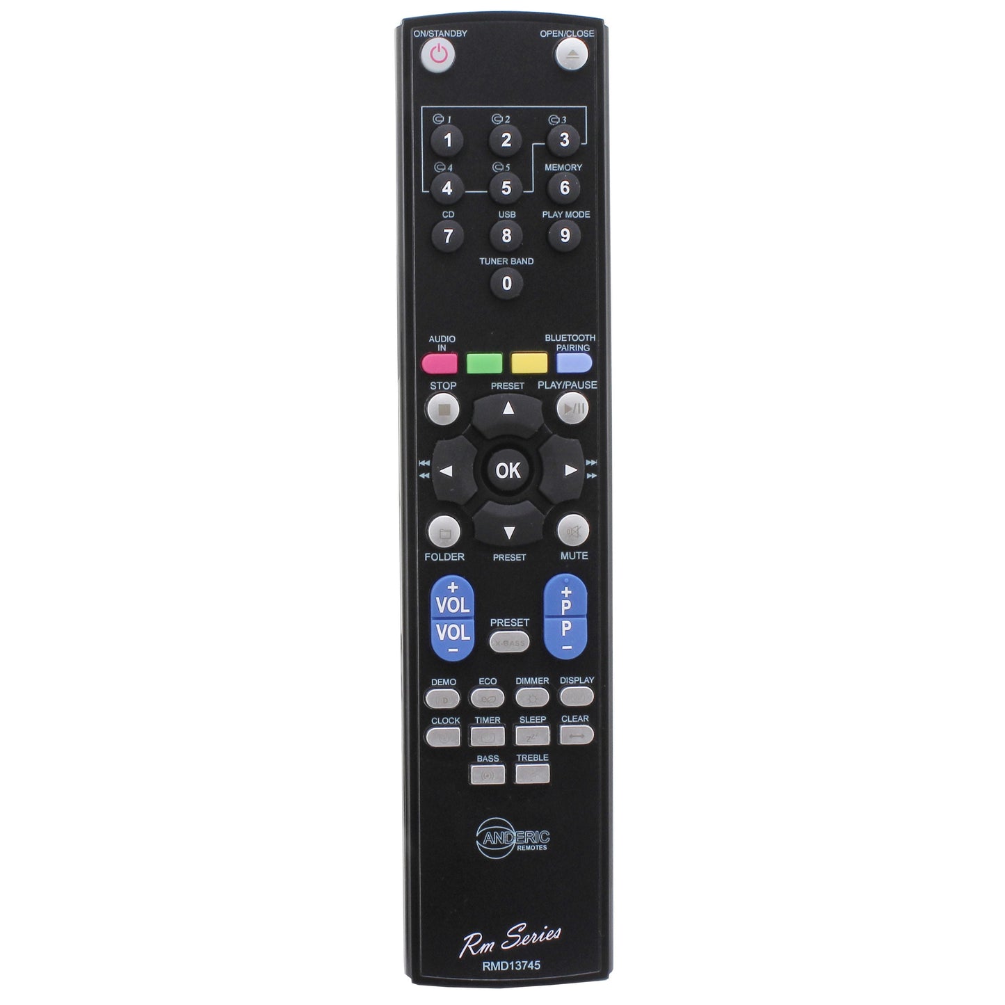 Sharp RRMCGA409AWSA Micro Component System Audio Remote Control | IR - RRMCGA409AWSA