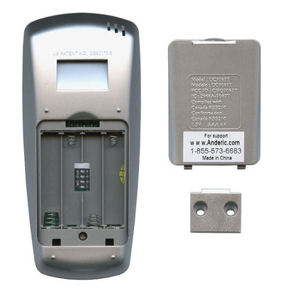 Anderic RR7087T Replacement Thermostatic Ceiling Fan Remote Control with Fan Timer Key | CHQ7087T
