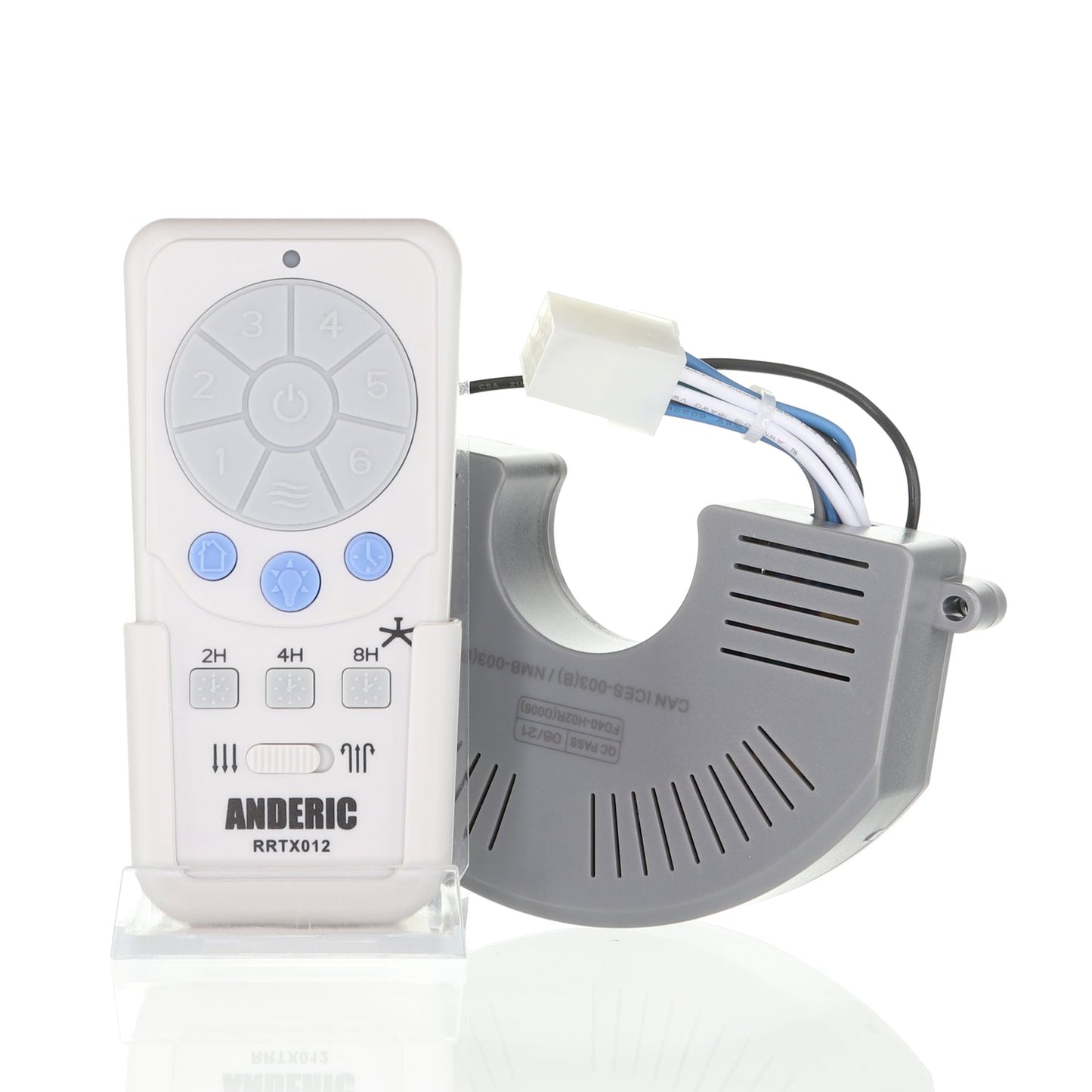 Anderic RRTX012/FD40-H02R Replacement Ceiling Fan Remote Control Kit