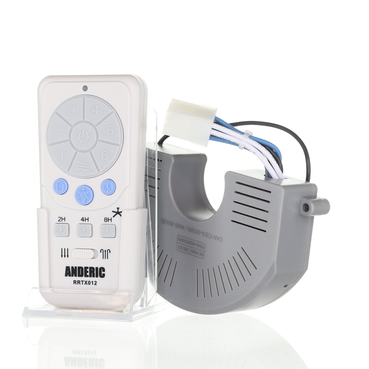 Anderic RRTX012/FD40-H02R Replacement Ceiling Fan Remote Control Kit