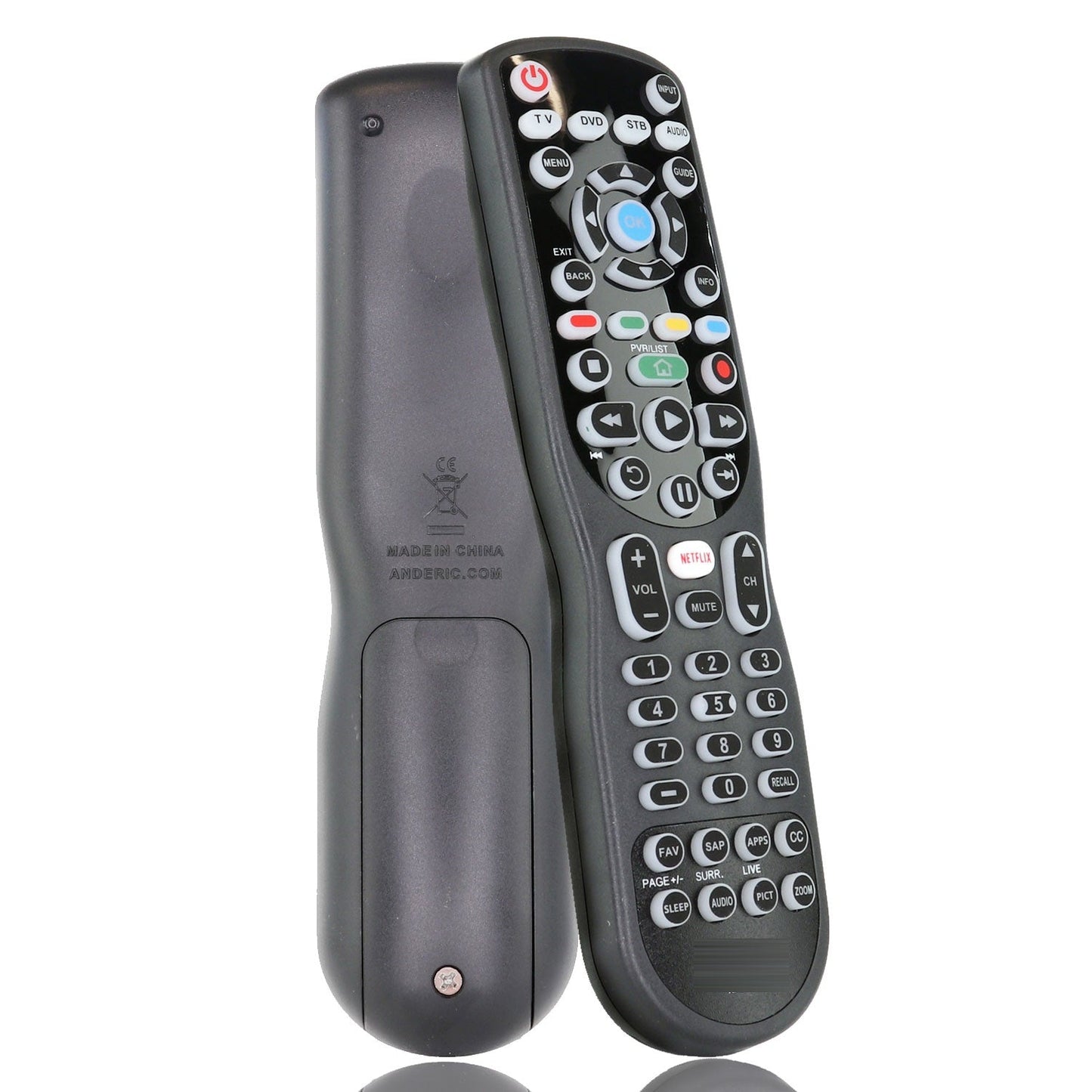 Anderic RR90325 Replacement TV Remote Control for Toshiba CT-8037, CT-90325, and more