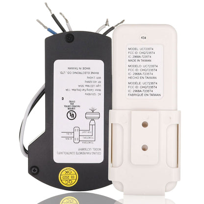 Anderic UC7235T4 Universal Smart WIFI Ceiling Fan Receiver & Remote Control Kit - Works with Google Home & Alexa