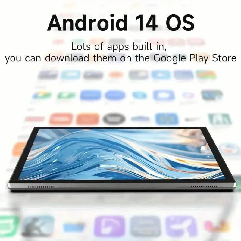 Android 14 10-Inch Tablet 2GB+4GB RAM + 32GB ROM + 1TB Expanded