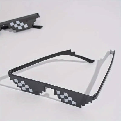 Anime Pixel Mosaic Funny Party Glasses