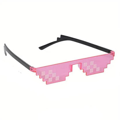 Anime Pixel Mosaic Funny Party Glasses