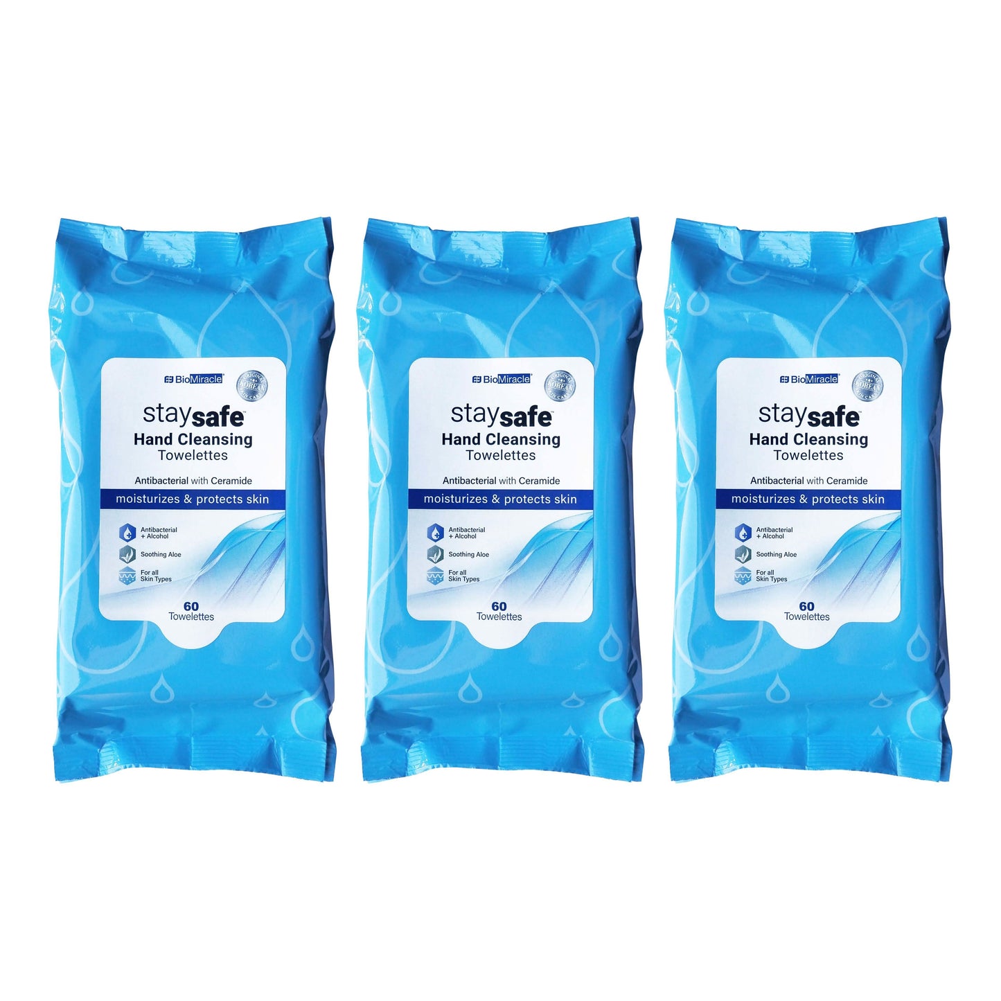 Anti-Bacterial Wipes with 62% Alcohol and Aloe