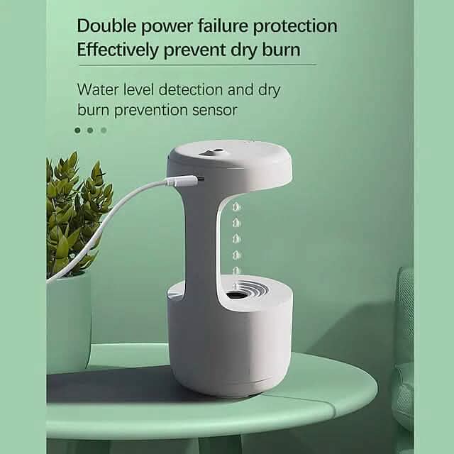 Anti-Gravity Water Droplet Humidifier