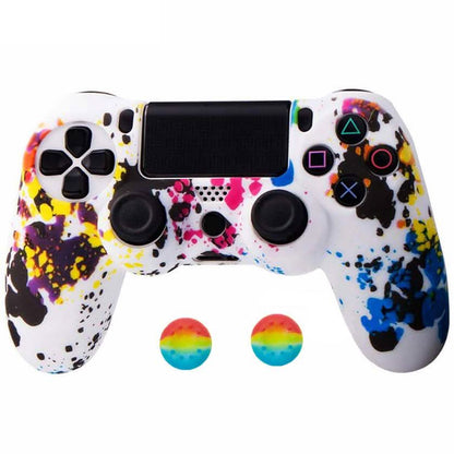 Anti-slip PS4 Silicone Cover & Thumb Grip Set